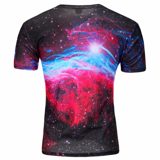 T-shirt 3D para Homem com Estampa - Gato e Pizza