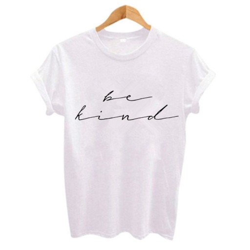 T-shirt bianca da donna con stampa
