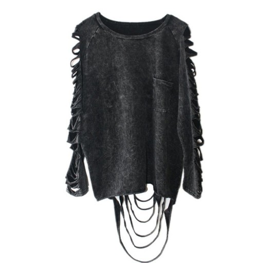 T-shirt da donna con fori A1225