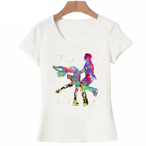 T-shirt dam med dansmotiv B407