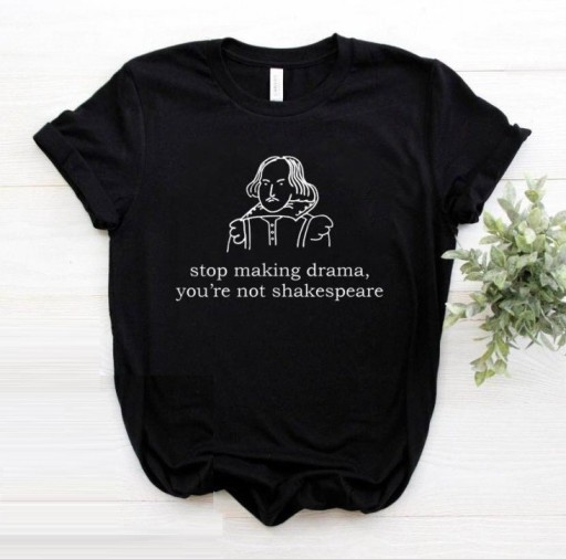 T-shirt dam med roligt tryck B136