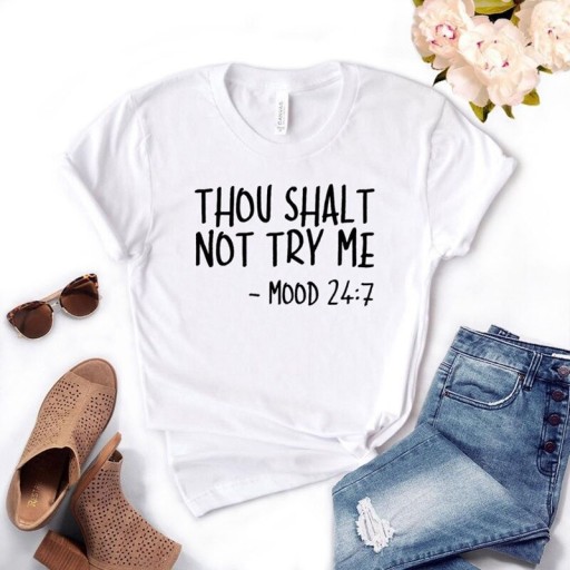 T-shirt dam med roligt tryck B150