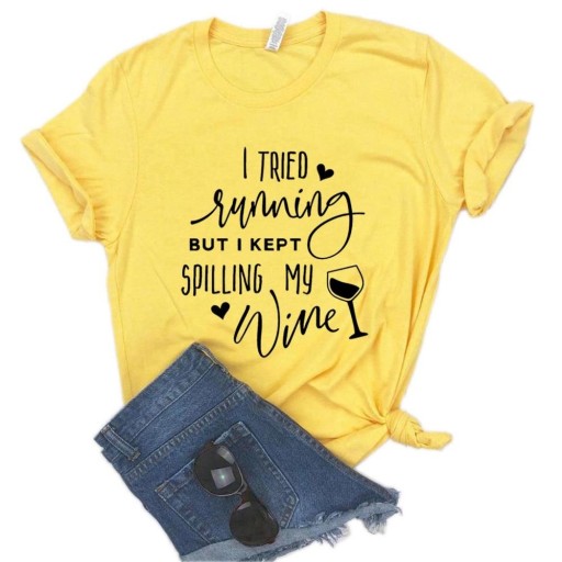 T-shirt dam med roligt tryck B310