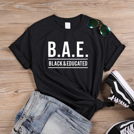T-shirt dam med tryck A1304