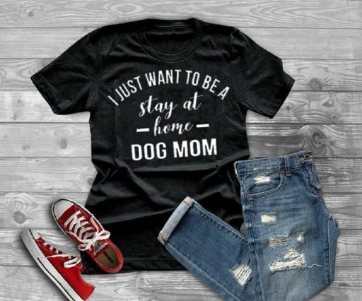 T-shirt dam med tryck A965