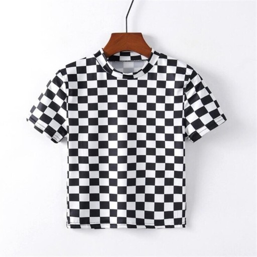 T-shirt dam med tryck A997