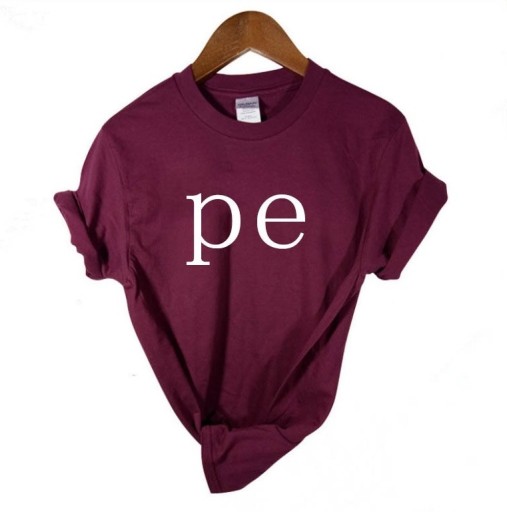 T-shirt dam med tryck B134