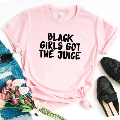 T-shirt dam med tryck B163