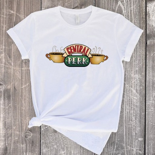 T-shirt dam med tryck B211
