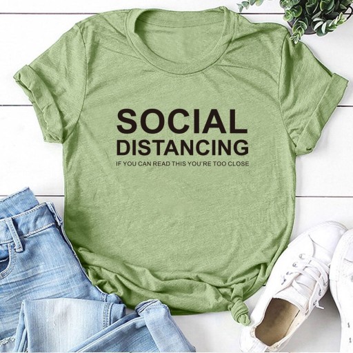T-shirt dam med tryck B221