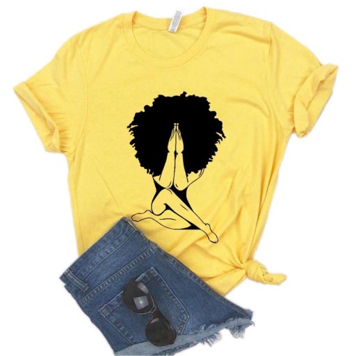 T-shirt dam med tryck B325