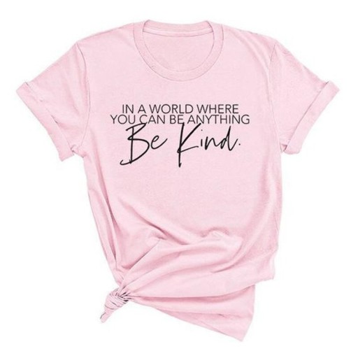 T-shirt dam med tryck B357