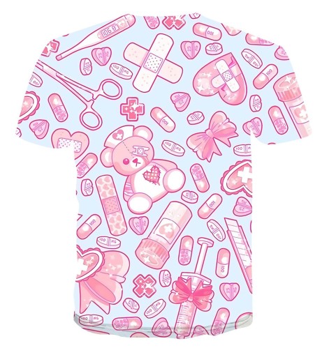 T-shirt dam med tryck B361