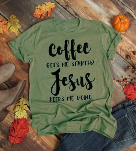 T-shirt dam med tryck B390