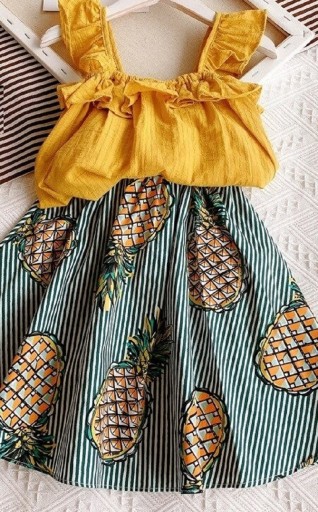 T-shirt et jupe pour filles N418