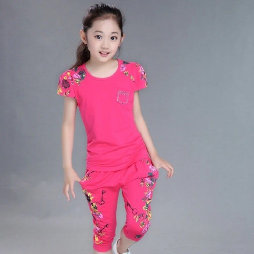 T-shirt et pantalon pour fille L1224