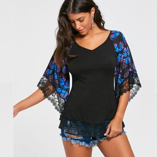 T-shirt femme à manches amples