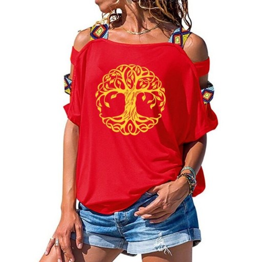 T-shirt femme avec découpes A1258