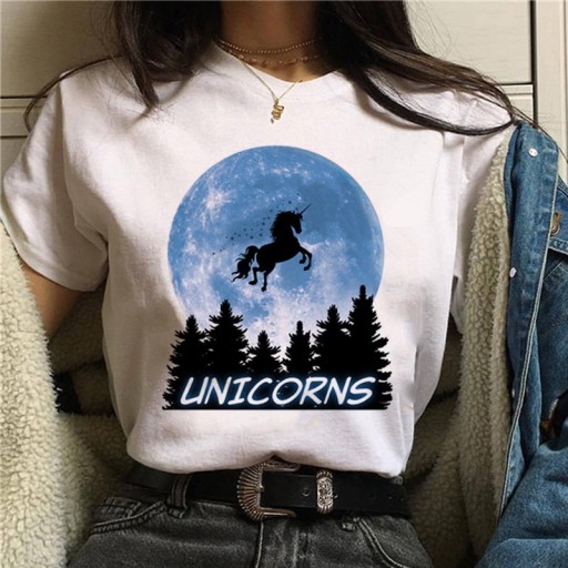 T-shirt femme avec impression de licorne B305
