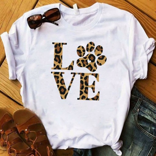 T-shirt femme avec impression love B173
