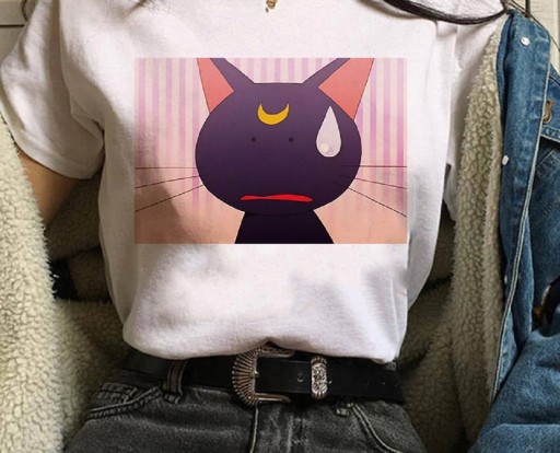 T-shirt för kvinnor med tecknat motiv