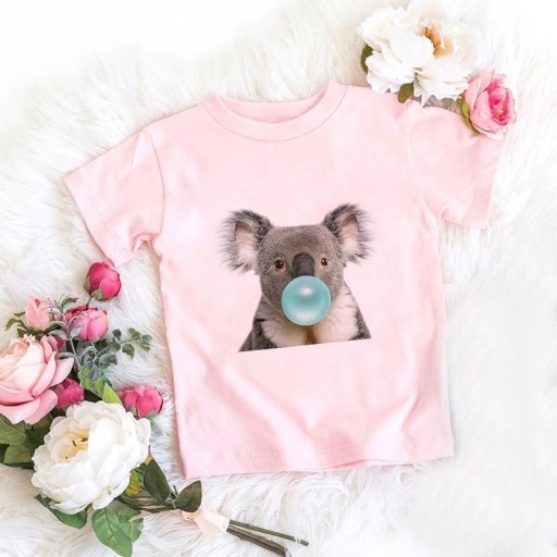 T-shirt för tjejer med djur