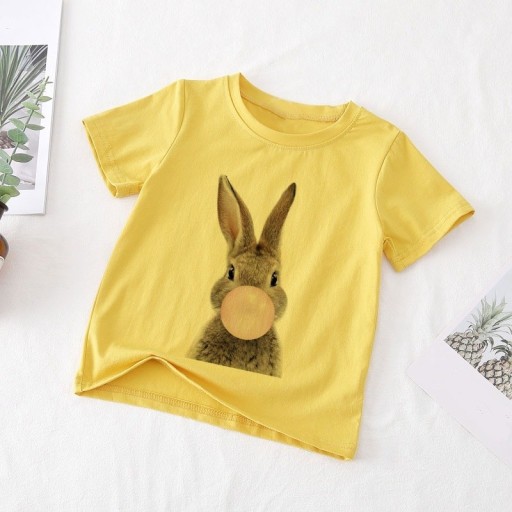 T-shirt för tjejer med djur B1433