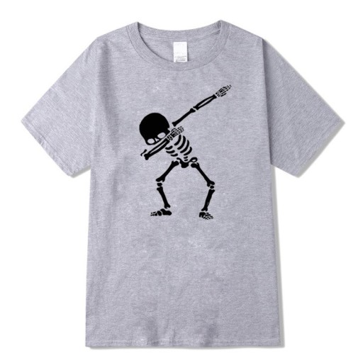T-shirt herr med skelett T2063
