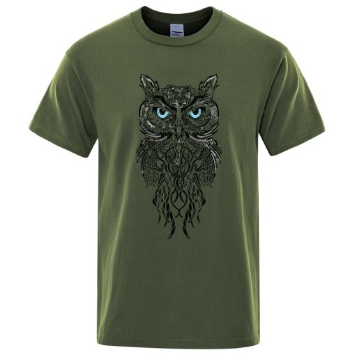 T-shirt herr med uggla T2164