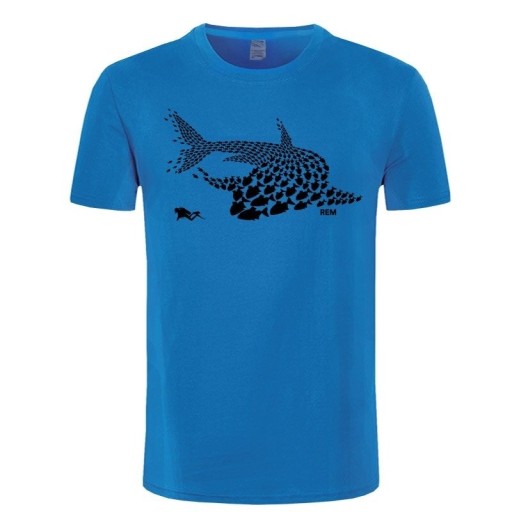 T-shirt homme avec requin T2231