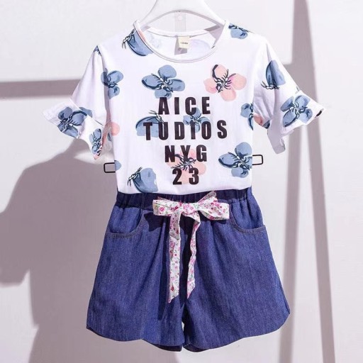 T-shirt och shorts för tjejer L1236