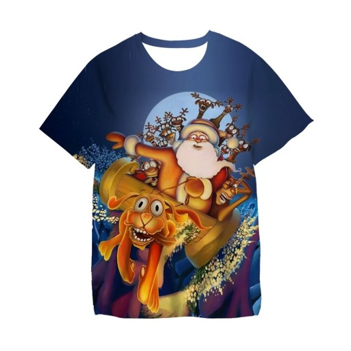 T-shirt pour enfants avec motif de Noël T2552