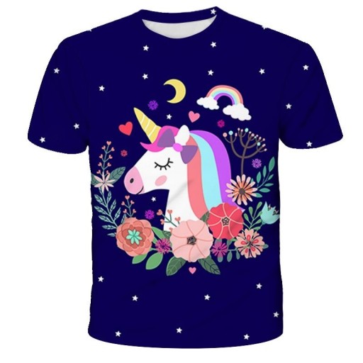 T-shirt pour fille avec un licorne B1560