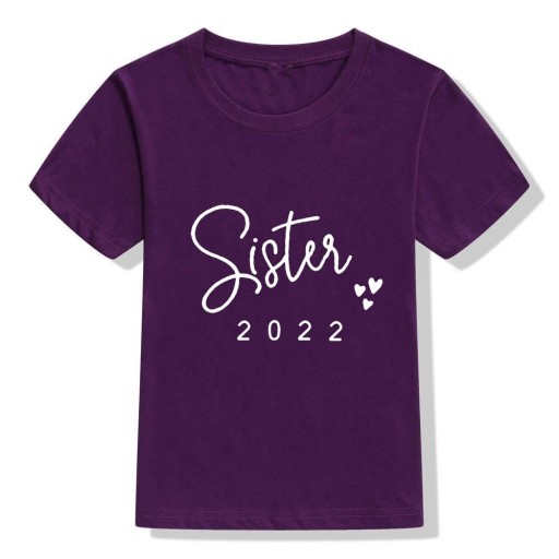 T-shirt pour filles pour sœurs B1658