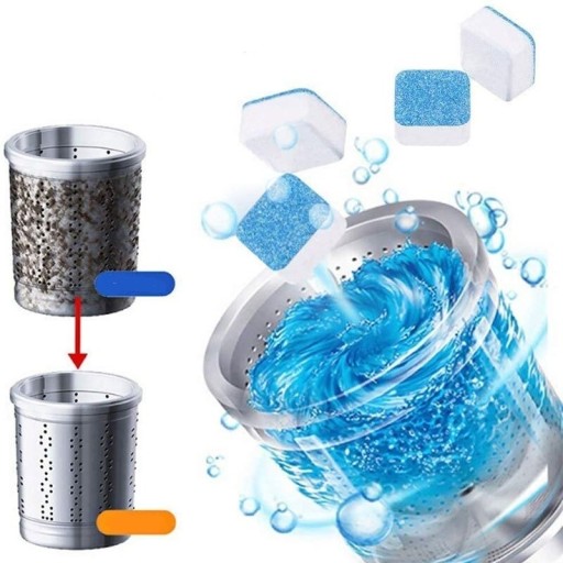 Tablete para limpeza de máquina de lavar