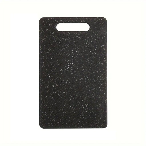 Tabua de corte em plástico 25 x 15 cm Tabua de cozinha resistente com pega Superfície antiderrapante Fácil de limpar