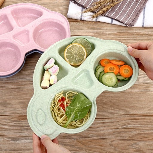 Tabuleiro infantil para comida em forma de carro