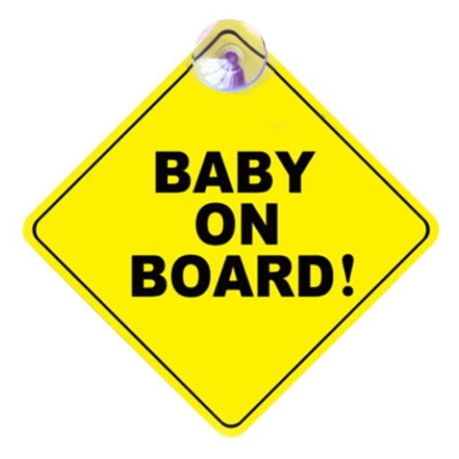 Tabulka s přísavkou do auta Baby On Board