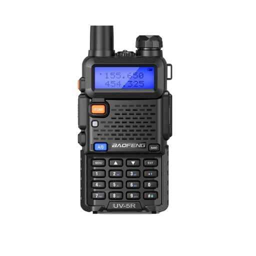 Tactical Walkie-Talkie with Antenna 5 W Long-Range Walkie-Talkie 16 km Professional Dual-Channel Walkie-Talkie High-Performance Walkie-Talkie 26.2 x 5.8 x 3.2 cm