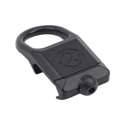 Tactische snelspanbevestiging met draaibare geweerclip in neutrale kleuren, metalen QD-riembevestiging met draaibare adapter voor tactische