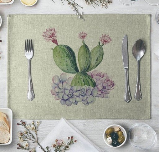 Tafeldecoratie met cactussen