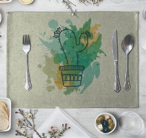 Tafeldecoratie met cactussen