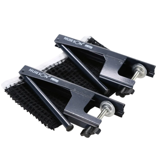 Tafeltennisnet 21 x 18 cm met 2 professionele standaards voor tafeltennistafel met schroef Trainingset tafeltennis