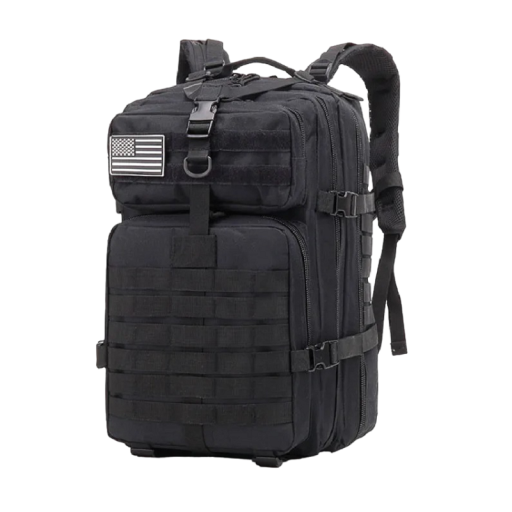 Taktinen sotilasreppu, retkeilyreppu, suuren kapasiteetin reppu, vaellusreppu, jossa useita taskuja, vedenpitävä 50L 50 x 30cm