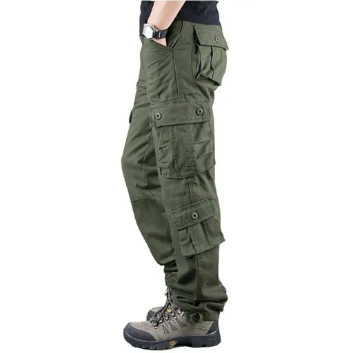 Taktische Hose für Herren, mehrere Taschen, Outdoor-Hose, strapazierfähige Arbeitshose im Militärstil, Wandern, Camping, Freizeit