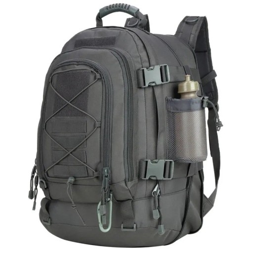Taktischer Militärrucksack, Camping-Rucksack, großes Fassungsvermögen, Rucksack mit mehreren Taschen, Wanderrucksack, 65 l, wasserdicht, 53 x 38 x 33 cm