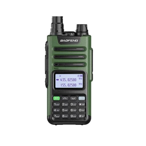 Taktisches Walkie-Talkie mit Antenne, Sender mit großer Reichweite, 16 km, professionelles Zweikanal-Walkie-Talkie, Hochleistungs-Walkie-Talkie, wasserdicht, 26,9 x 5,59 x 3,56 cm