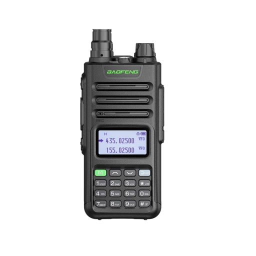 Taktisches Walkie-Talkie mit Antenne, Sender mit großer Reichweite, 16 km, professionelles Zweikanal-Walkie-Talkie, Hochleistungs-Walkie-Talkie, wasserdicht, 26,9 x 5,59 x 3,56 cm