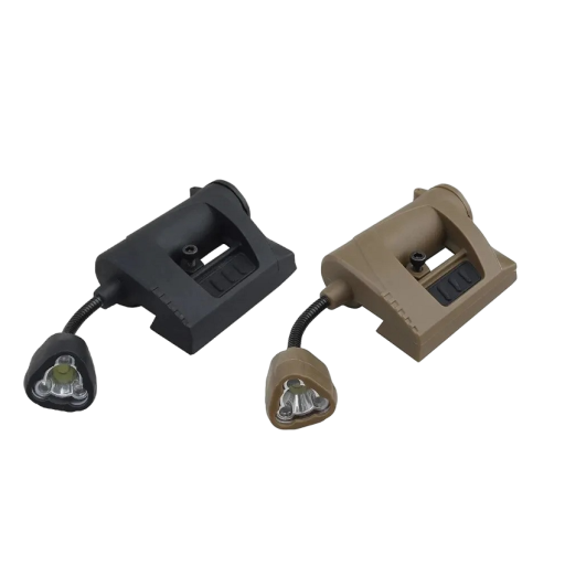 Taktisk LED-hjelmlys LED-hjelmlommelygte Airsoft-hjelmlys Airsoft-tilbehør 12 x 5 x 2 cm