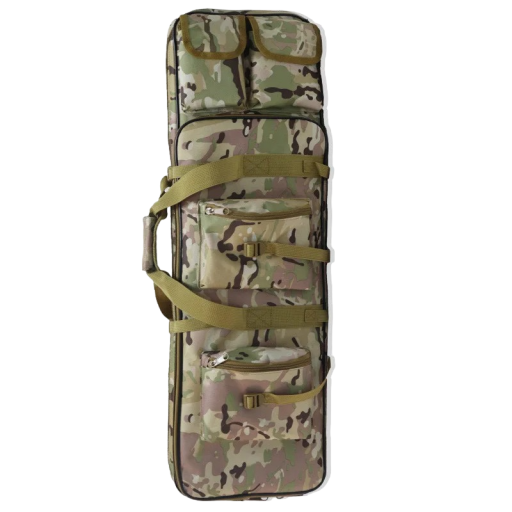 Taktisk skydetaske Skydetaske Campingtaske Taktisk taske med flere lommer Våbenbeskyttelsesrygsæk 81 x 25 x 60 cm Camouflagemønster